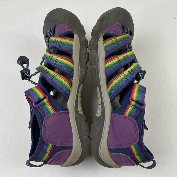 Keen Newport H2 Sandals Kids 5 Adjustable Rainbow Sport Shoes Closed Toe - Picture 5 of 11